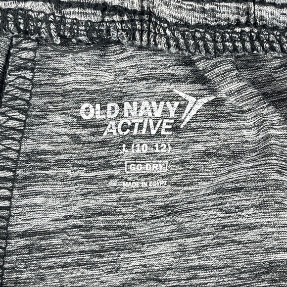 Old Navy Active Shorts Boys Large 10-12 Gray Elastic Waist - Picture 2 of 8